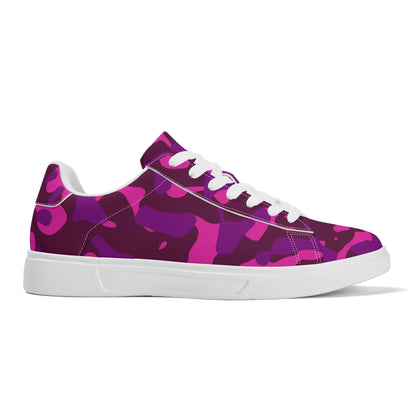 Pink Camouflage Low Top Leather Sneaker Low Top Sneaker 83.99 Camouflage, Leather, Low, Pink, Sneaker, Top JLR Design