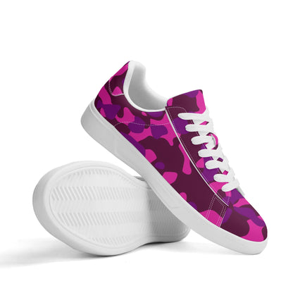 Pink Camouflage Low Top Leather Sneaker Low Top Sneaker 83.99 Camouflage, Leather, Low, Pink, Sneaker, Top JLR Design