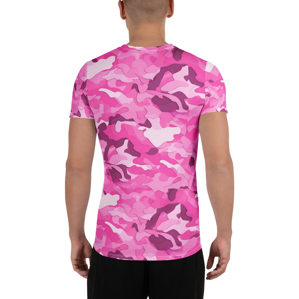 Pink Camouflage v1 Sport-T-Shirt für Herren Sport T-Shirt JLR Design
