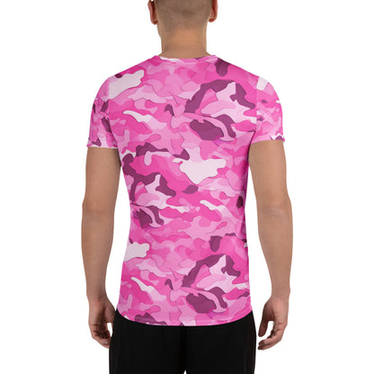 Pink Camouflage v1 Sport-T-Shirt für Herren Sport T-Shirt JLR Design