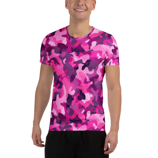Pink Camouflage v2 Sport-T-Shirt für Herren Sport T-Shirt JLR Design