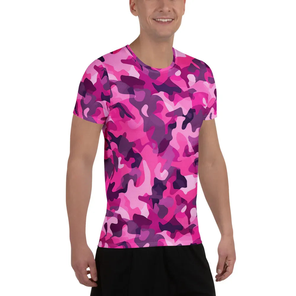 Pink Camouflage v2 Sport-T-Shirt für Herren Sport T-Shirt JLR Design