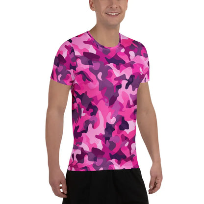 Pink Camouflage v2 Sport-T-Shirt für Herren Sport T-Shirt JLR Design