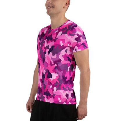 Pink Camouflage v2 Sport-T-Shirt für Herren Sport T-Shirt JLR Design