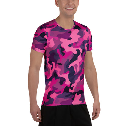 Pink Camouflage v4 Sport-T-Shirt für Herren Sport T-Shirt JLR Design