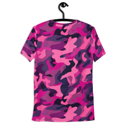 Pink Camouflage v4 Sport-T-Shirt für Herren Sport T-Shirt JLR Design