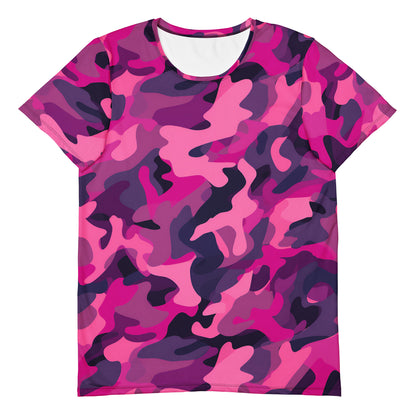 Pink Camouflage v4 Sport-T-Shirt für Herren Sport T-Shirt JLR Design
