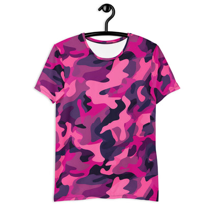 Pink Camouflage v4 Sport-T-Shirt für Herren Sport T-Shirt JLR Design