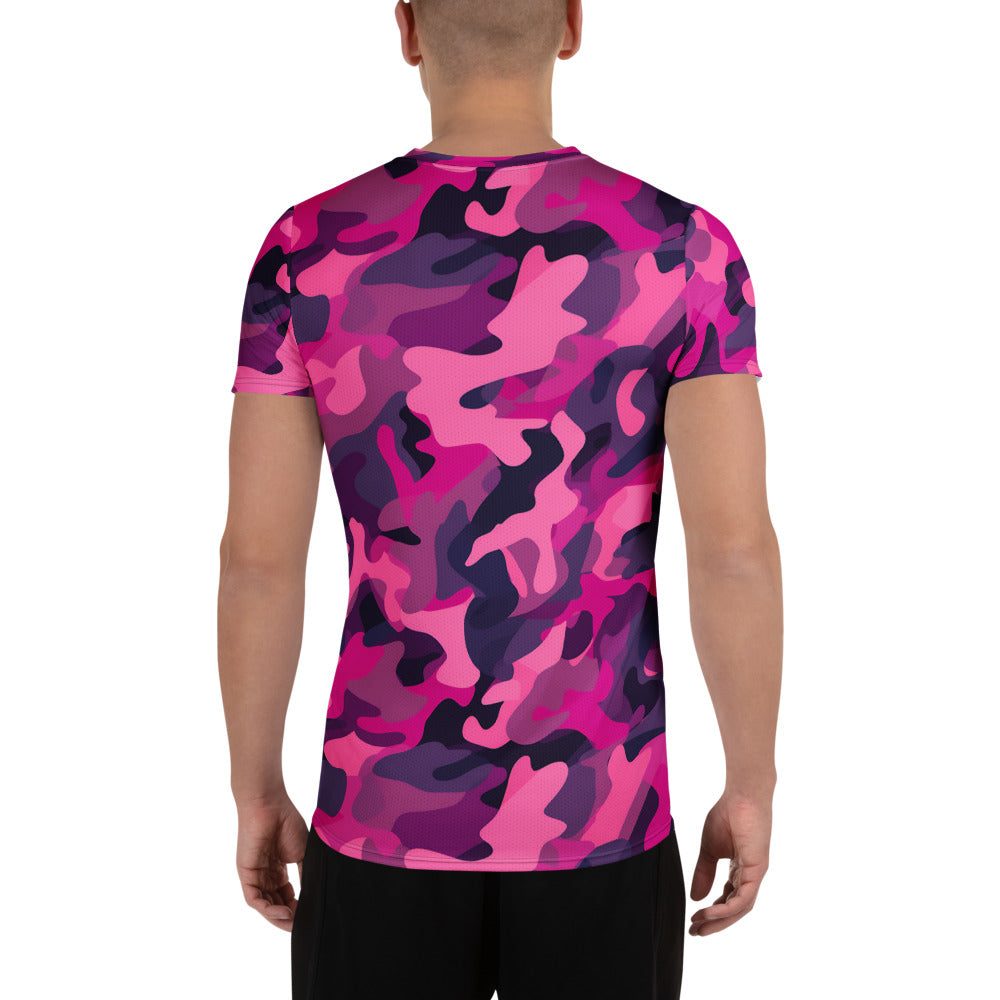 Pink Camouflage v4 Sport-T-Shirt für Herren Sport T-Shirt JLR Design