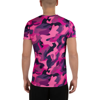 Pink Camouflage v4 Sport-T-Shirt für Herren Sport T-Shirt JLR Design