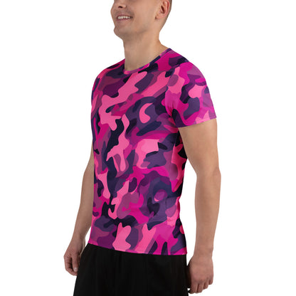 Pink Camouflage v4 Sport-T-Shirt für Herren Sport T-Shirt JLR Design