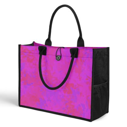 Pink Crystal Canvas Shopper Tasche Einkaufstasche JLR Design