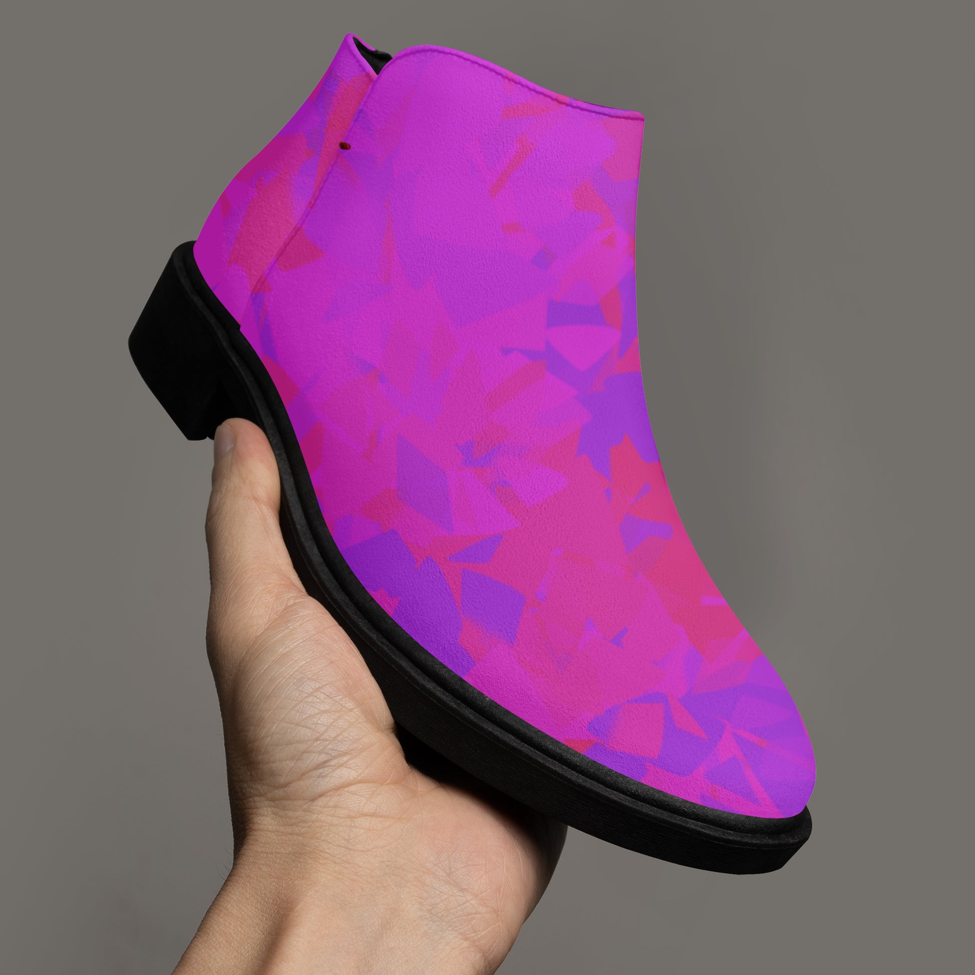 Pink Crystal elegante Reißverschluss-Stiefeletten Stiefeletten JLR Design