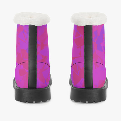 Pink Crystal Faux Fur Leder Boots Boots JLR Design