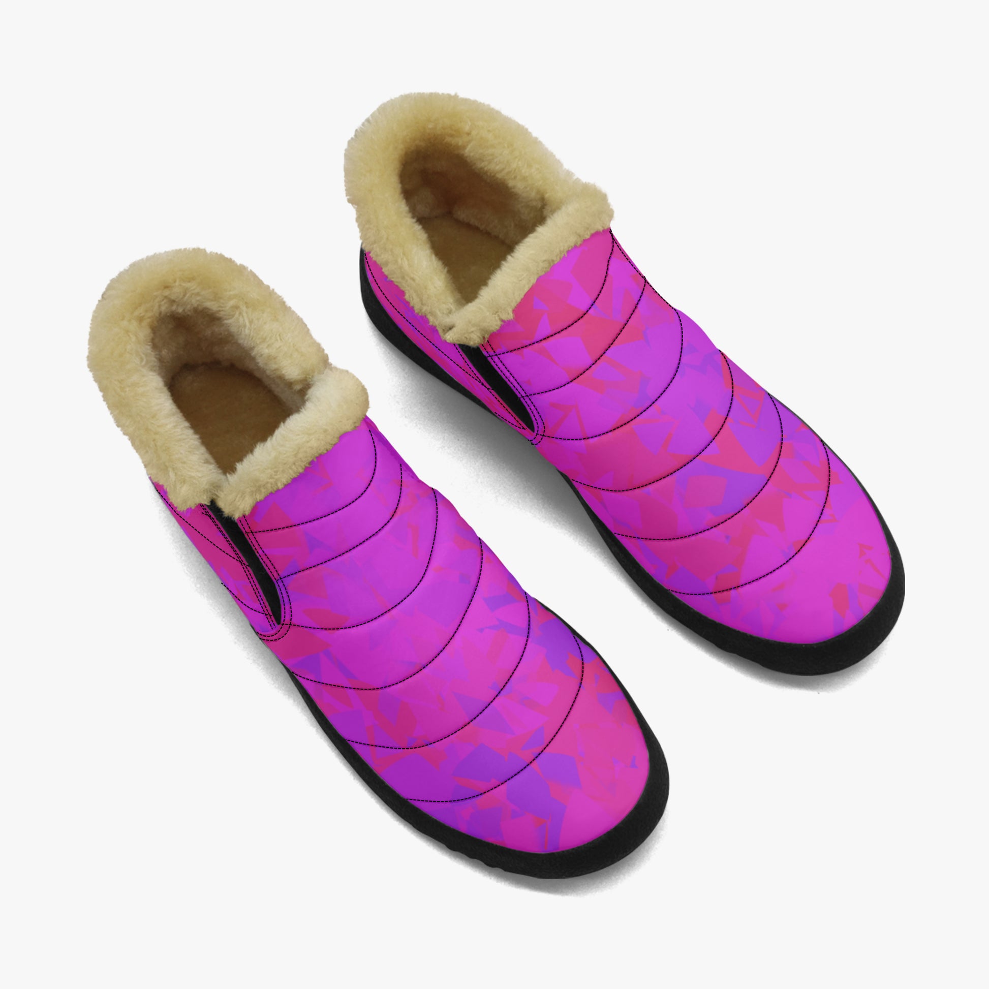 Pink Crystal Faux Fur Slipper Slipper JLR Design