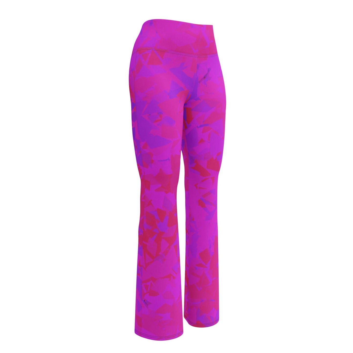 Pink Crystal High Waist Flare Leggings Flare Leggings 69.99 Crystal, Flare, High, Leggings, Pink, Waist JLR Design