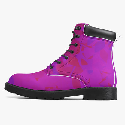 Pink Crystal Leder Boots | Stylische und Warme Winterstiefel Boots JLR Design
