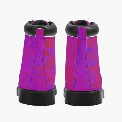 Pink Crystal Leder Boots | Stylische und Warme Winterstiefel Boots JLR Design