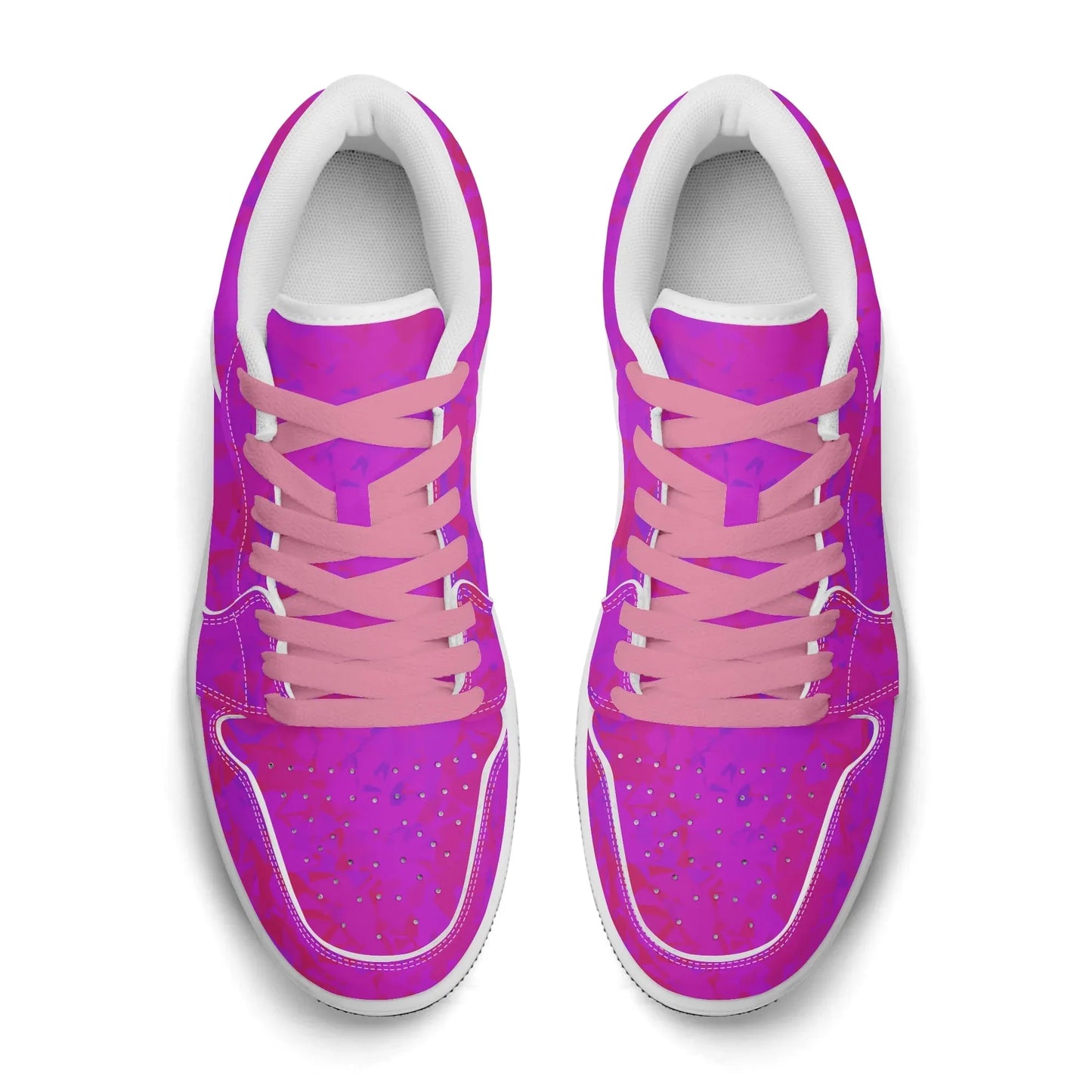 pink-crystal-low-top-leder-sneaker-fur-damen-sneaker-jlr-design-55099 - JLR Design