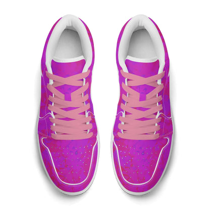 pink-crystal-low-top-leder-sneaker-fur-damen-sneaker-jlr-design-55099 - JLR Design