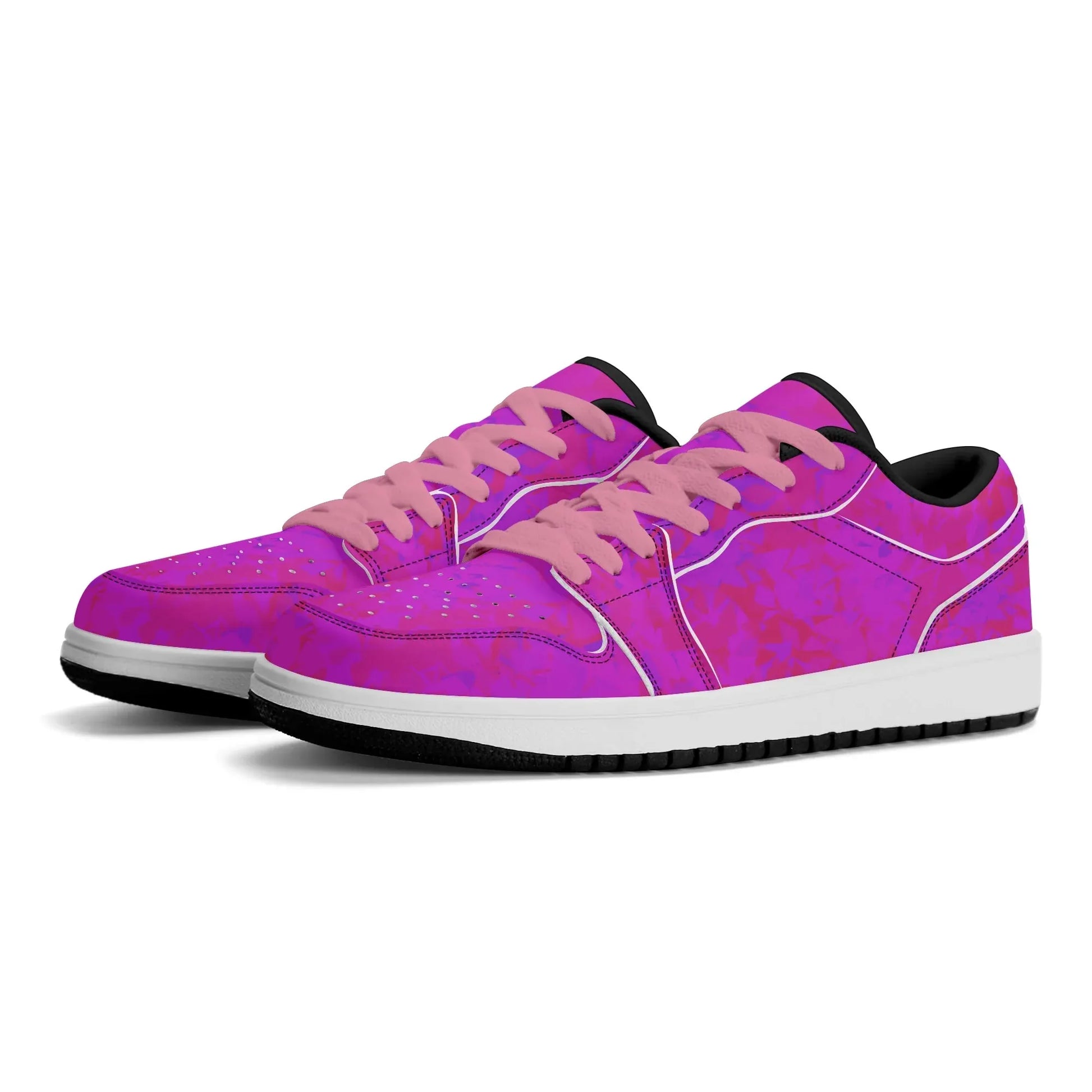 pink-crystal-low-top-leder-sneaker-fur-damen-sneaker-jlr-design-61528 - JLR Design