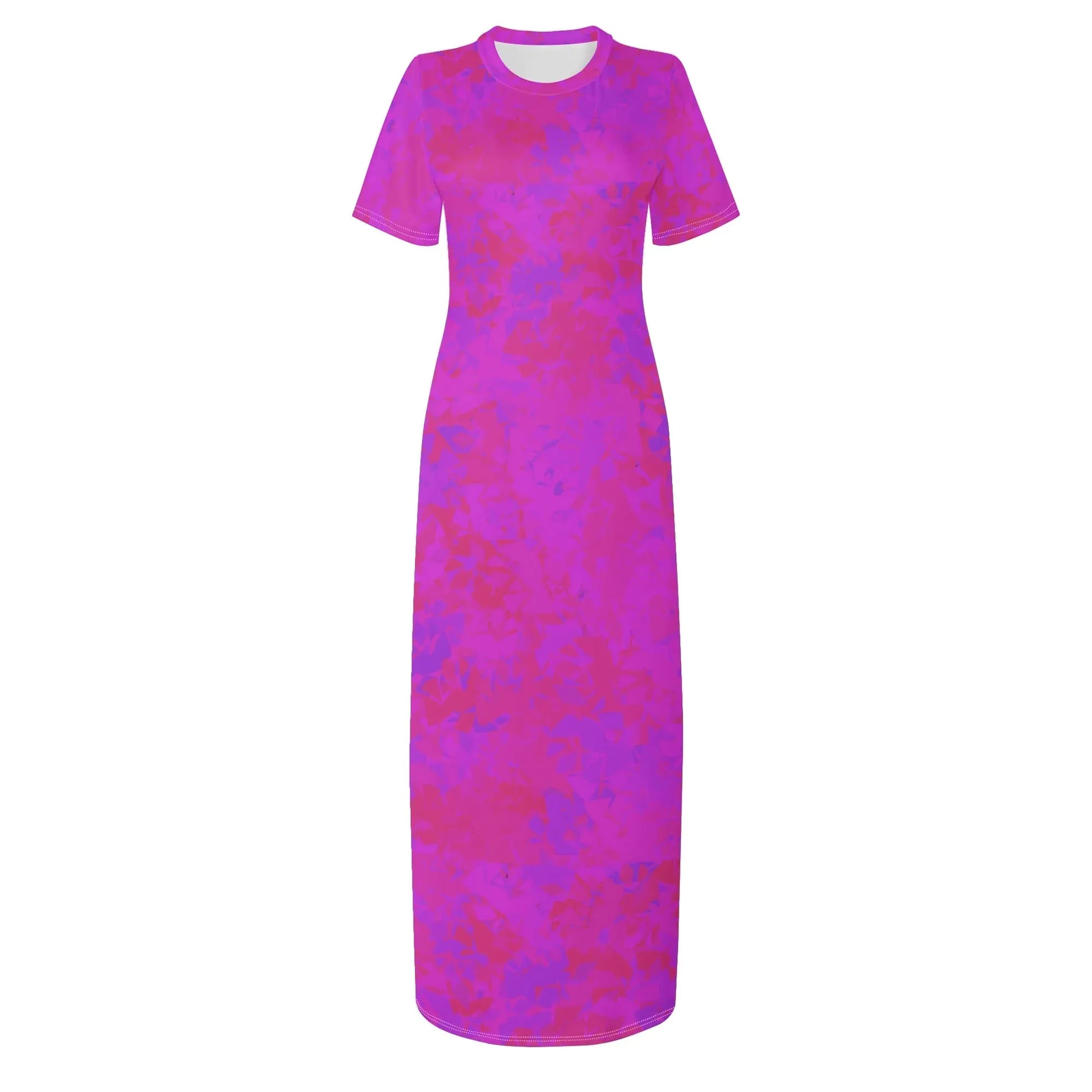 pink-crystal-short-sleeve-long-dress-long-dress-jlr-design-59869 - JLR Design