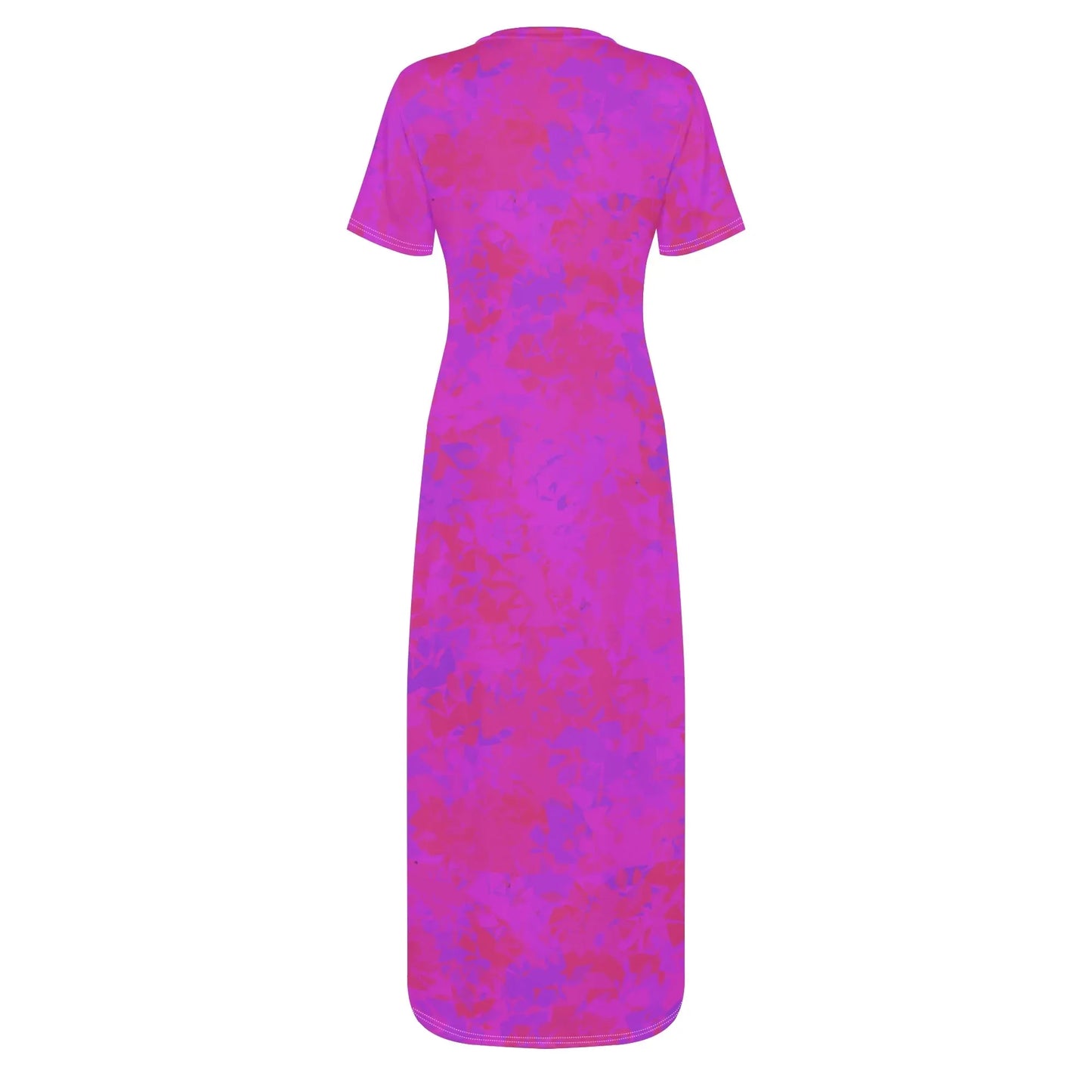 pink-crystal-short-sleeve-long-dress-long-dress-jlr-design-41512 - JLR Design