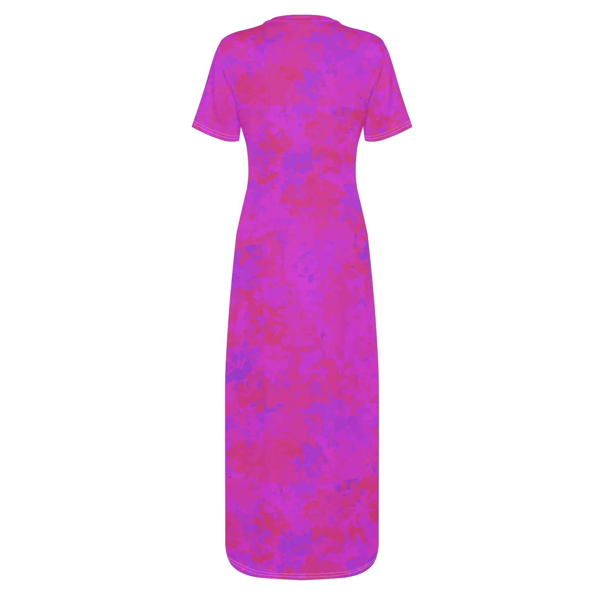 pink-crystal-short-sleeve-long-dress-long-dress-jlr-design-41512 - JLR Design