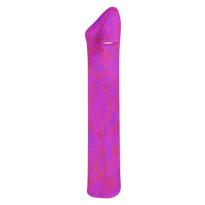 pink-crystal-short-sleeve-long-dress-long-dress-jlr-design-96441 - JLR Design
