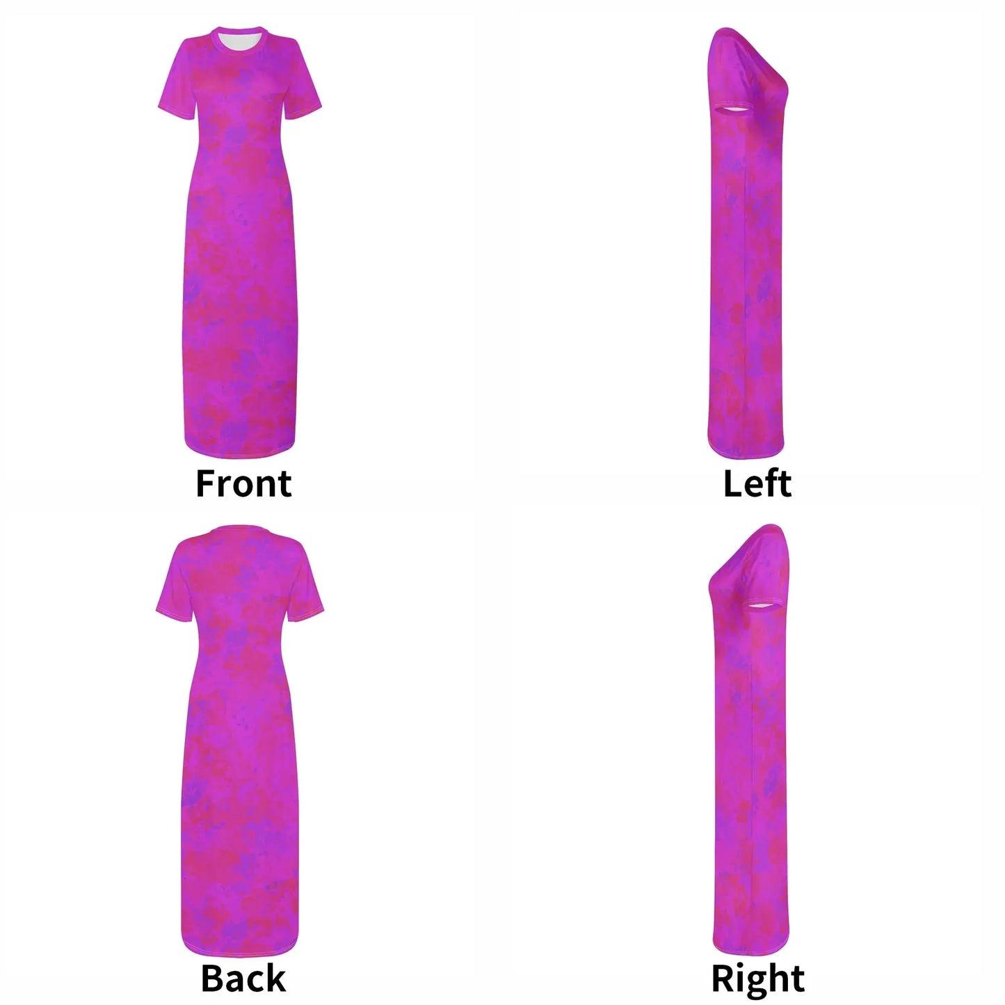 pink-crystal-short-sleeve-long-dress-long-dress-jlr-design-44050 - JLR Design