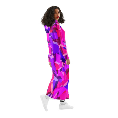 pink-cube-bequemes-leichtes-hoodie-kleid-hoodiekleid-jlr-design-56180 - JLR Design
