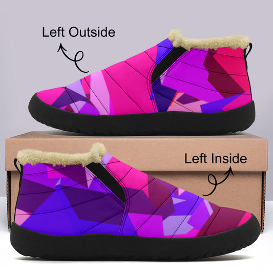 Pink Cube Faux Fur Slipper Slipper JLR Design