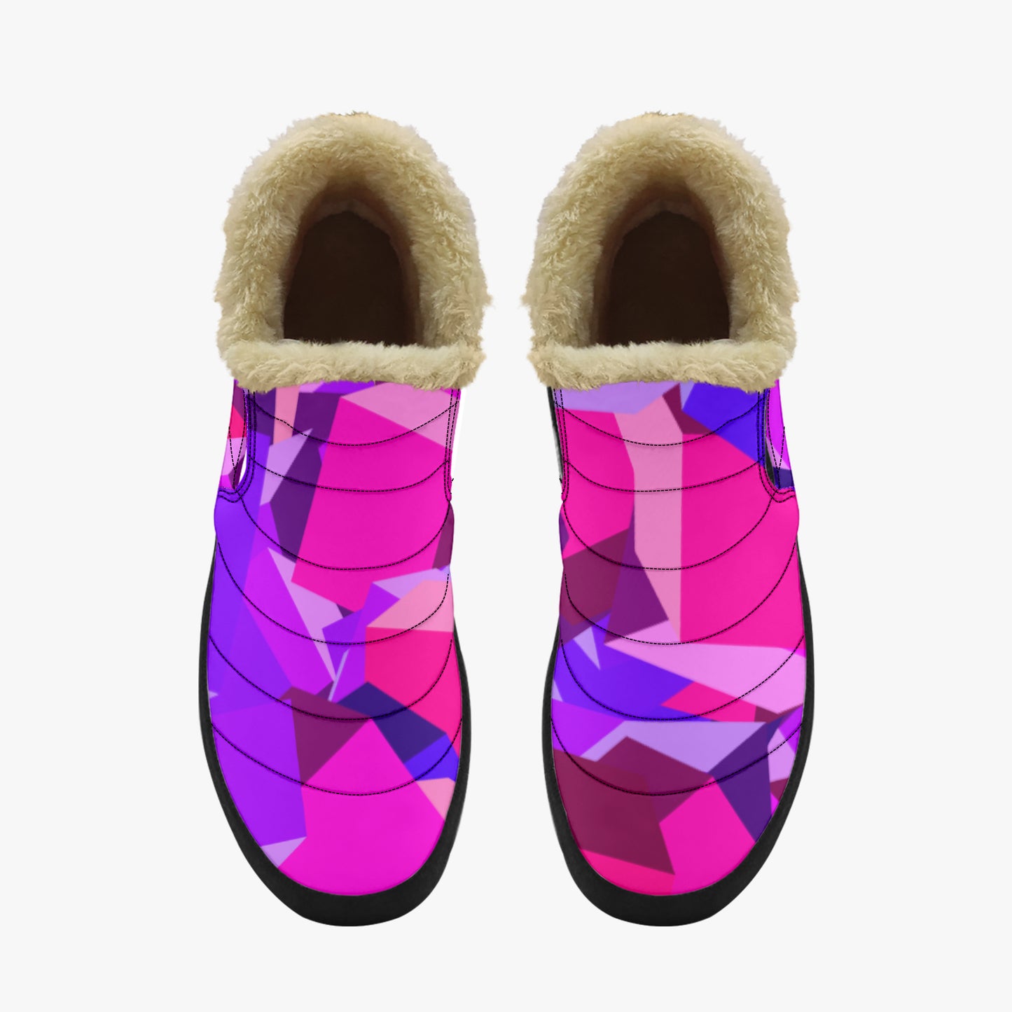 Pink Cube Faux Fur Slipper Slipper JLR Design