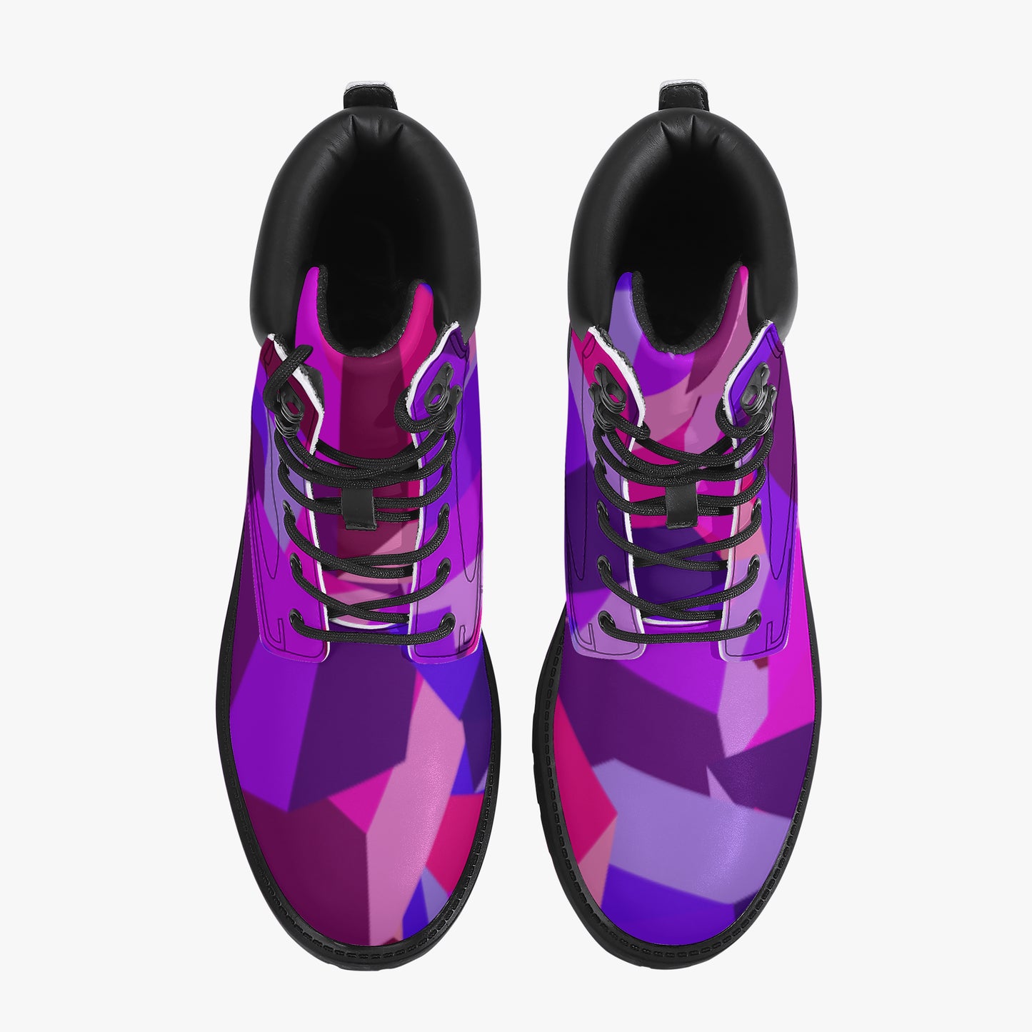 Pink Cube Leder Boots | Stylische und Warme Winterstiefel Boots JLR Design