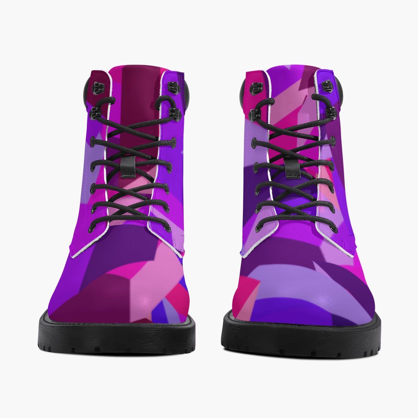 Pink Cube Leder Boots | Stylische und Warme Winterstiefel Boots JLR Design