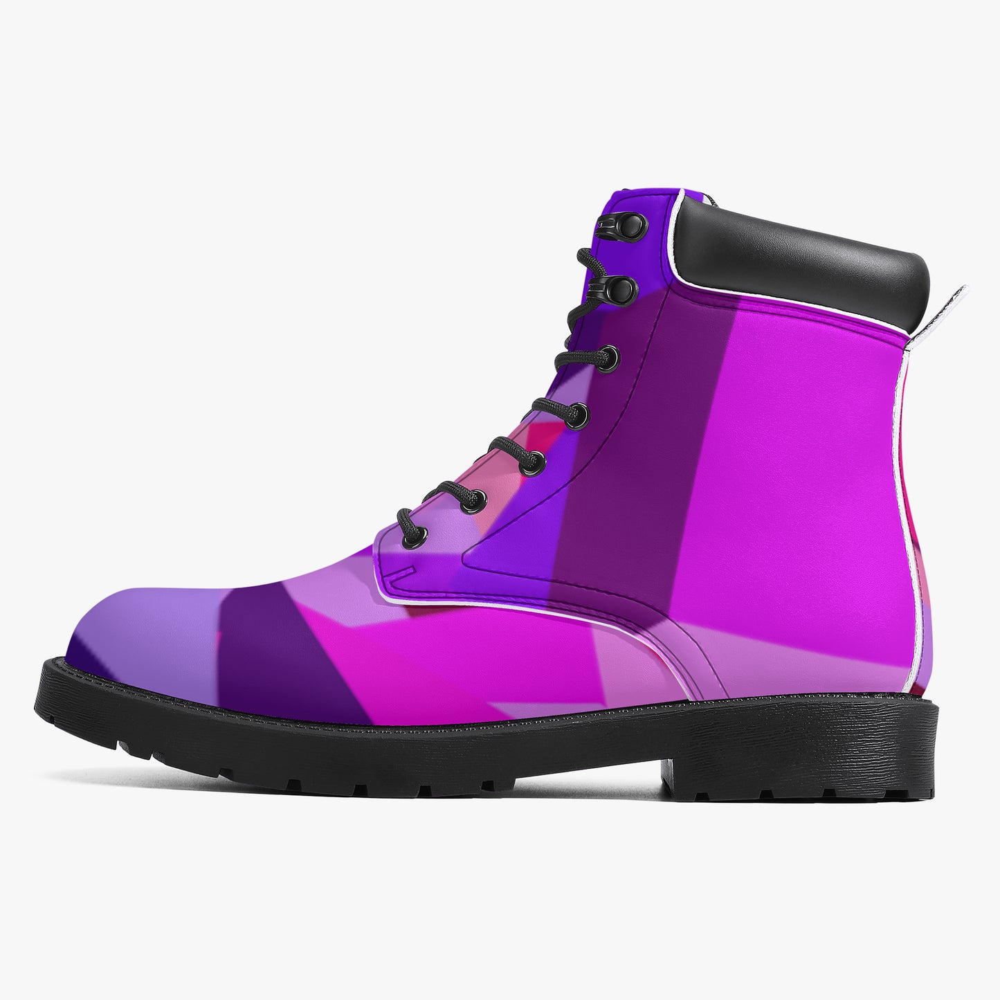 Pink Cube Leder Boots | Stylische und Warme Winterstiefel Boots JLR Design