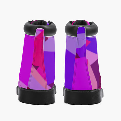 Pink Cube Leder Boots | Stylische und Warme Winterstiefel Boots JLR Design