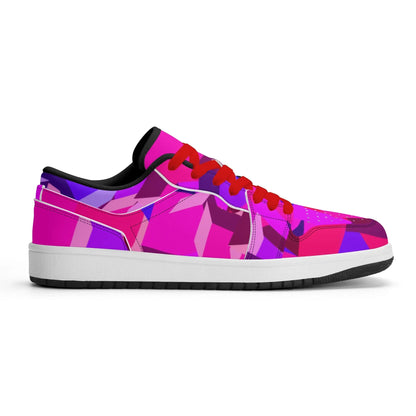pink-cube-low-top-leder-sneaker-fur-damen-sneaker-jlr-design-92602 - JLR Design