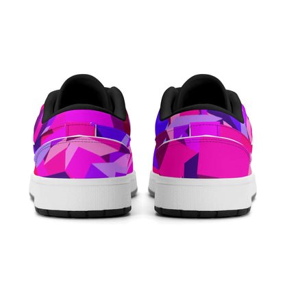 pink-cube-low-top-leder-sneaker-fur-damen-sneaker-jlr-design-26251 - JLR Design