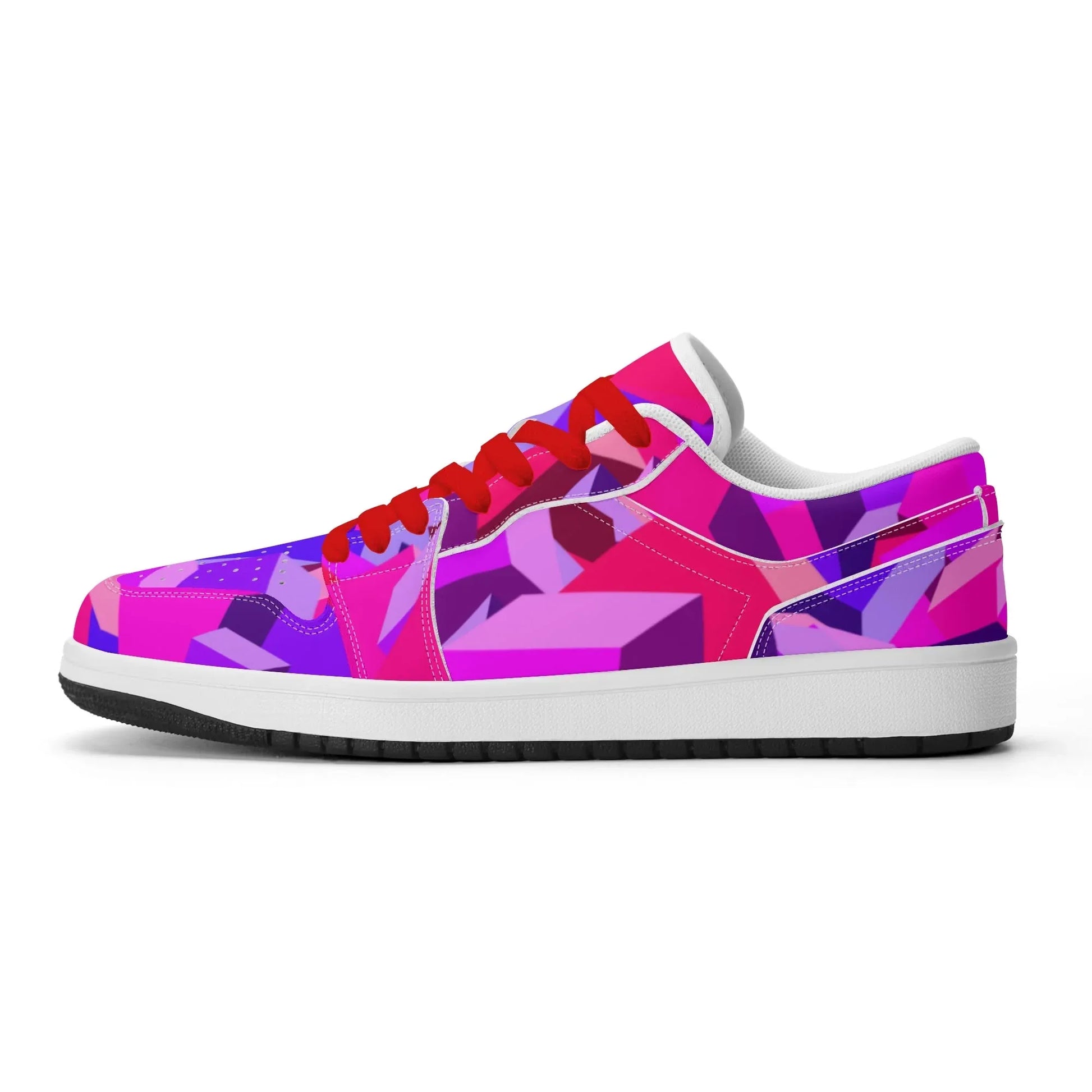 pink-cube-low-top-leder-sneaker-fur-damen-sneaker-jlr-design-10434 - JLR Design