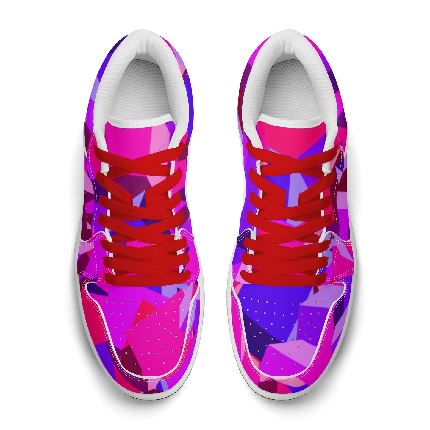 Pink Cube Low Top Leder Sneaker für Damen Sneaker JLR Design