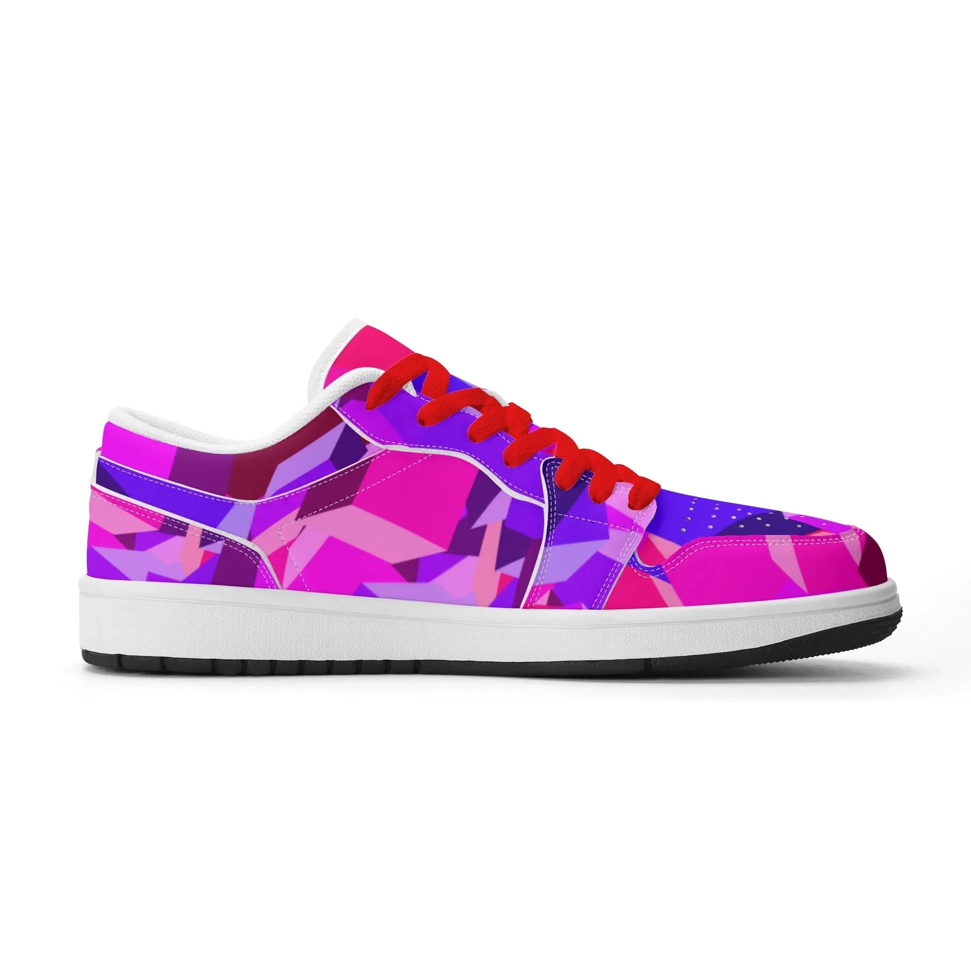 pink-cube-low-top-leder-sneaker-fur-damen-sneaker-jlr-design-86213 - JLR Design