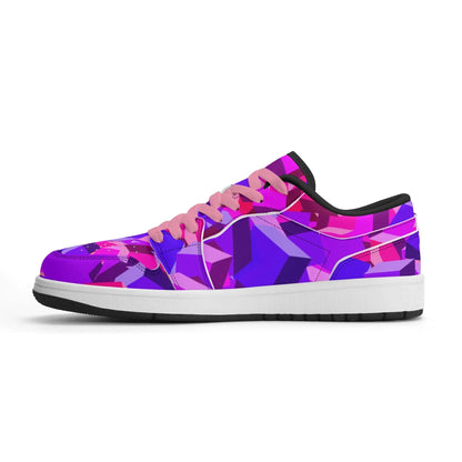 pink-cube-low-top-leder-sneaker-fur-herren-sneaker-jlr-design-70292 - JLR Design