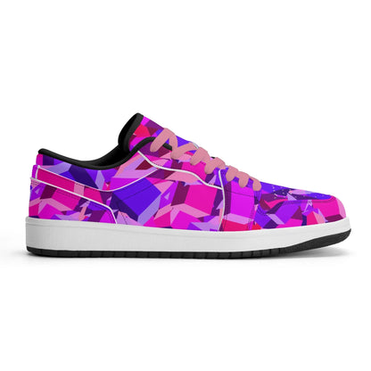 pink-cube-low-top-leder-sneaker-fur-herren-sneaker-jlr-design-24518 - JLR Design