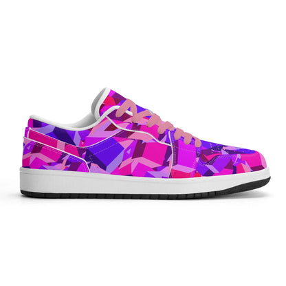 pink-cube-low-top-leder-sneaker-fur-herren-sneaker-jlr-design-36818 - JLR Design