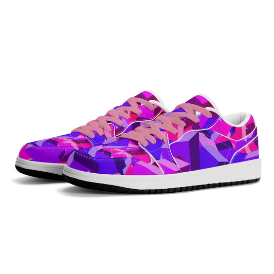 Pink Cube Low Top Leder Sneaker für Herren Sneaker JLR Design