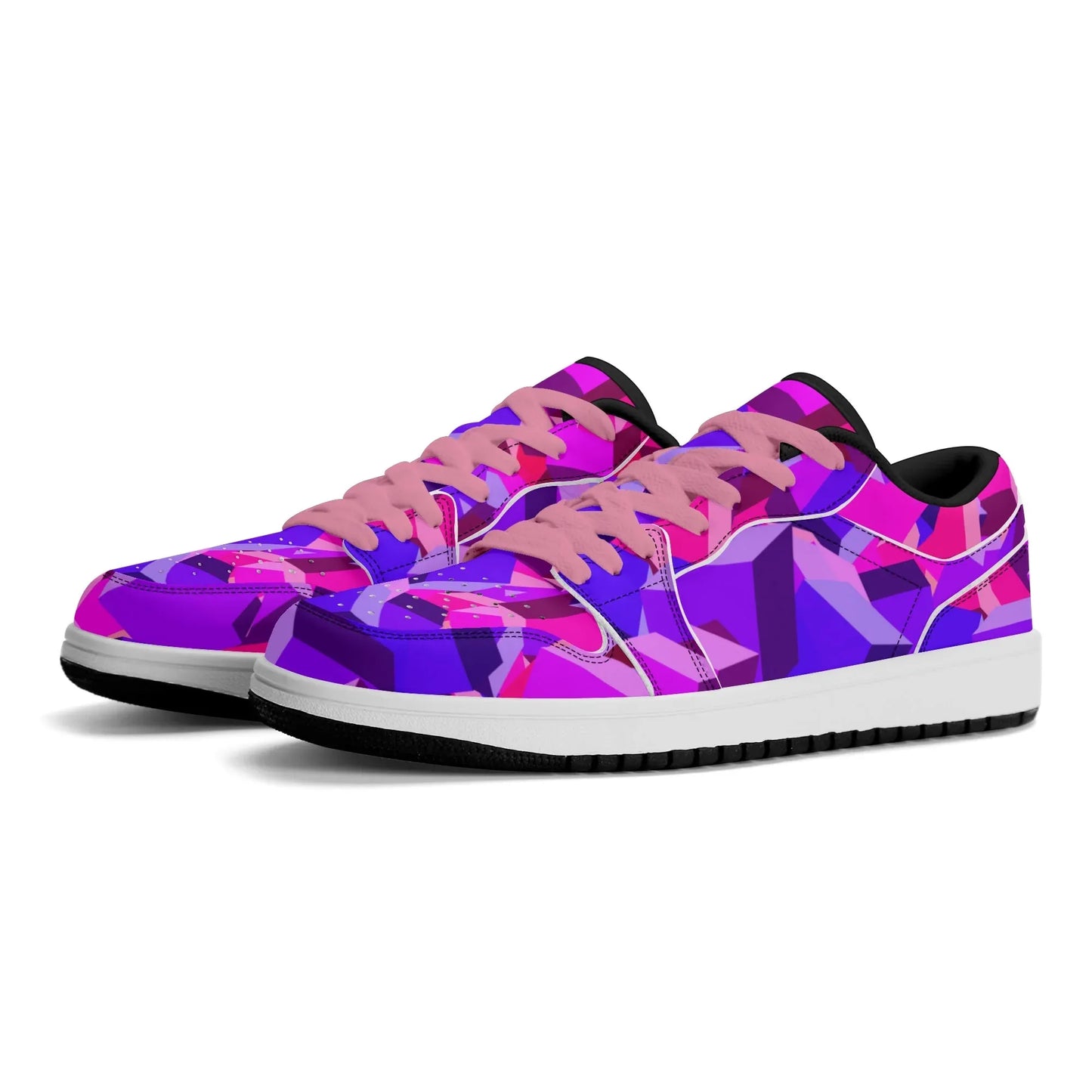 pink-cube-low-top-leder-sneaker-fur-herren-sneaker-jlr-design-36515 - JLR Design