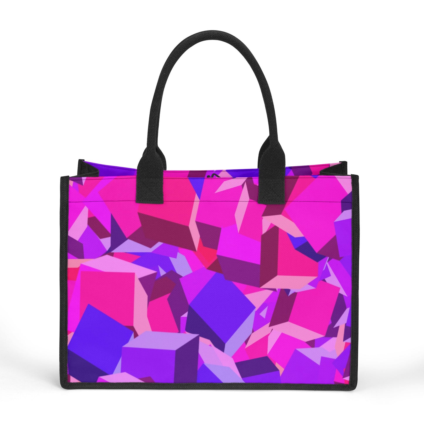 Pink Cube Premium Canvas Shopper Tasche Tragetasche JLR Design