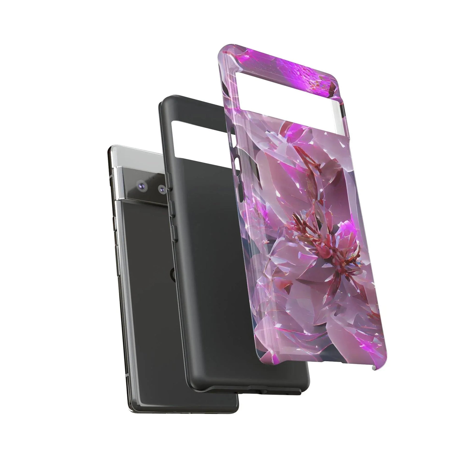 pink-flower-handyhulle-google-pixel-2-3-4-5-6-7-8-9-a-xl-pro-5g-phone-case-jlr-design-63629 - JLR Design