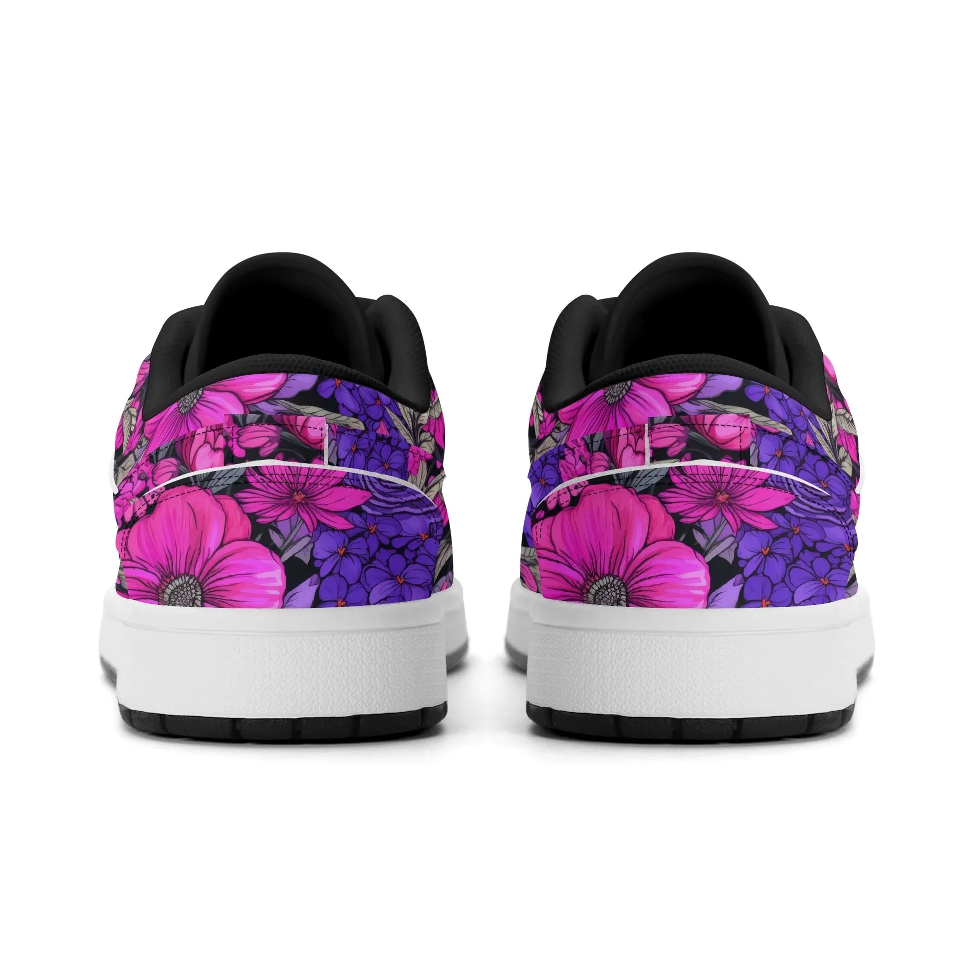 pink-flower-low-top-leder-sneaker-fur-herren-sneaker-jlr-design-70276 - JLR Design